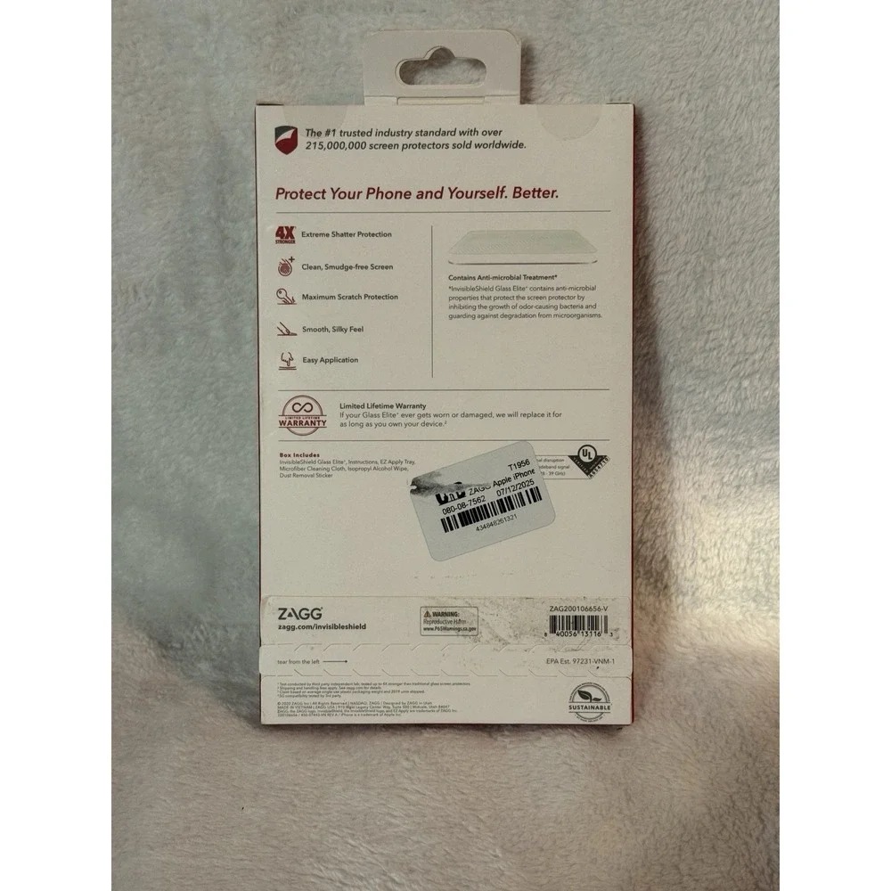 ZAGG Invisible Shield Glass Elite+ Advanced Strength for iPhone 12 Pro Max